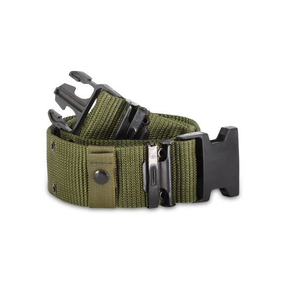 Military Pistol Belt with 3-Prong Buckle— Used