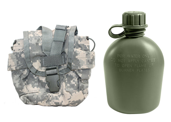 1 Quart Canteen with GI ACU Canteen Cover