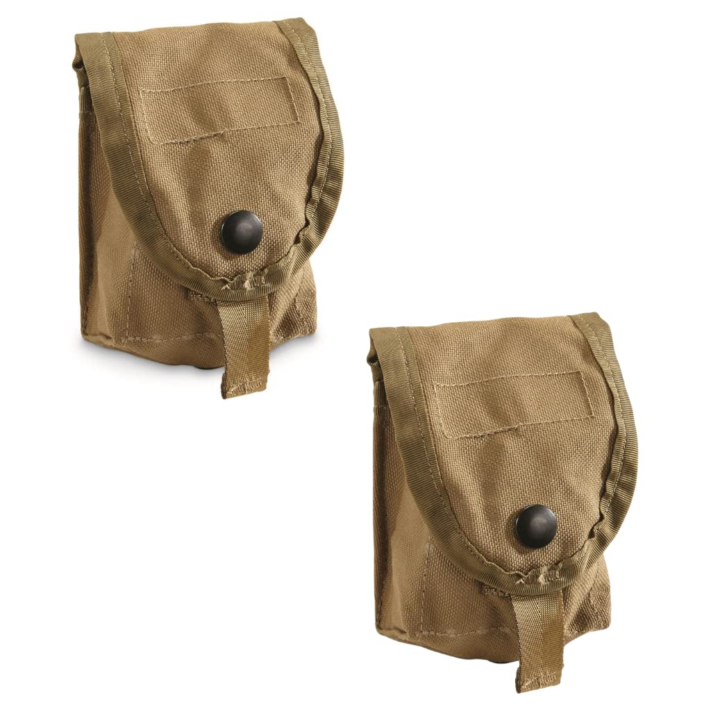 GI USMC MOLLE Hand Grenade Pouch— Used, 2 Pack