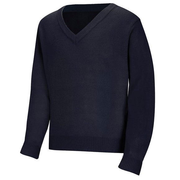 McGuire Gear Men's Acrylic V-Neck Uniform Sweater Navy Blue
