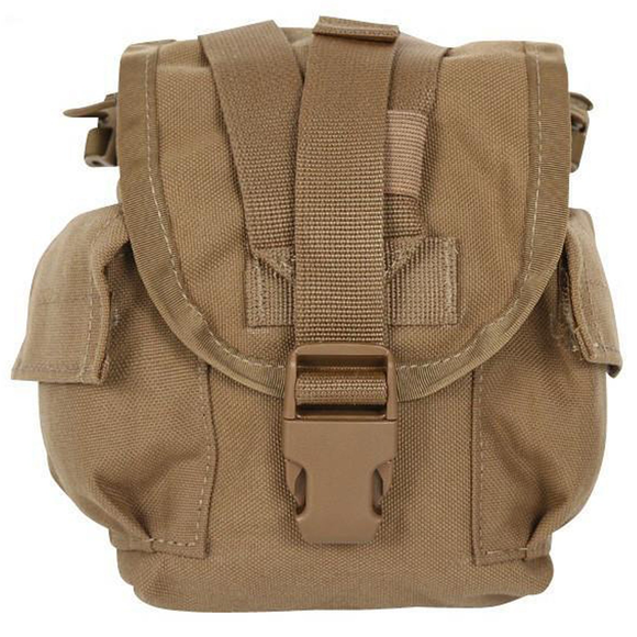 GI MOLLE 1 Qt Canteen Cover— Coyote, Used