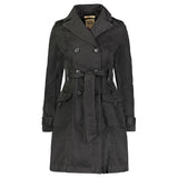 Womens Cotton Military Trench Coat
