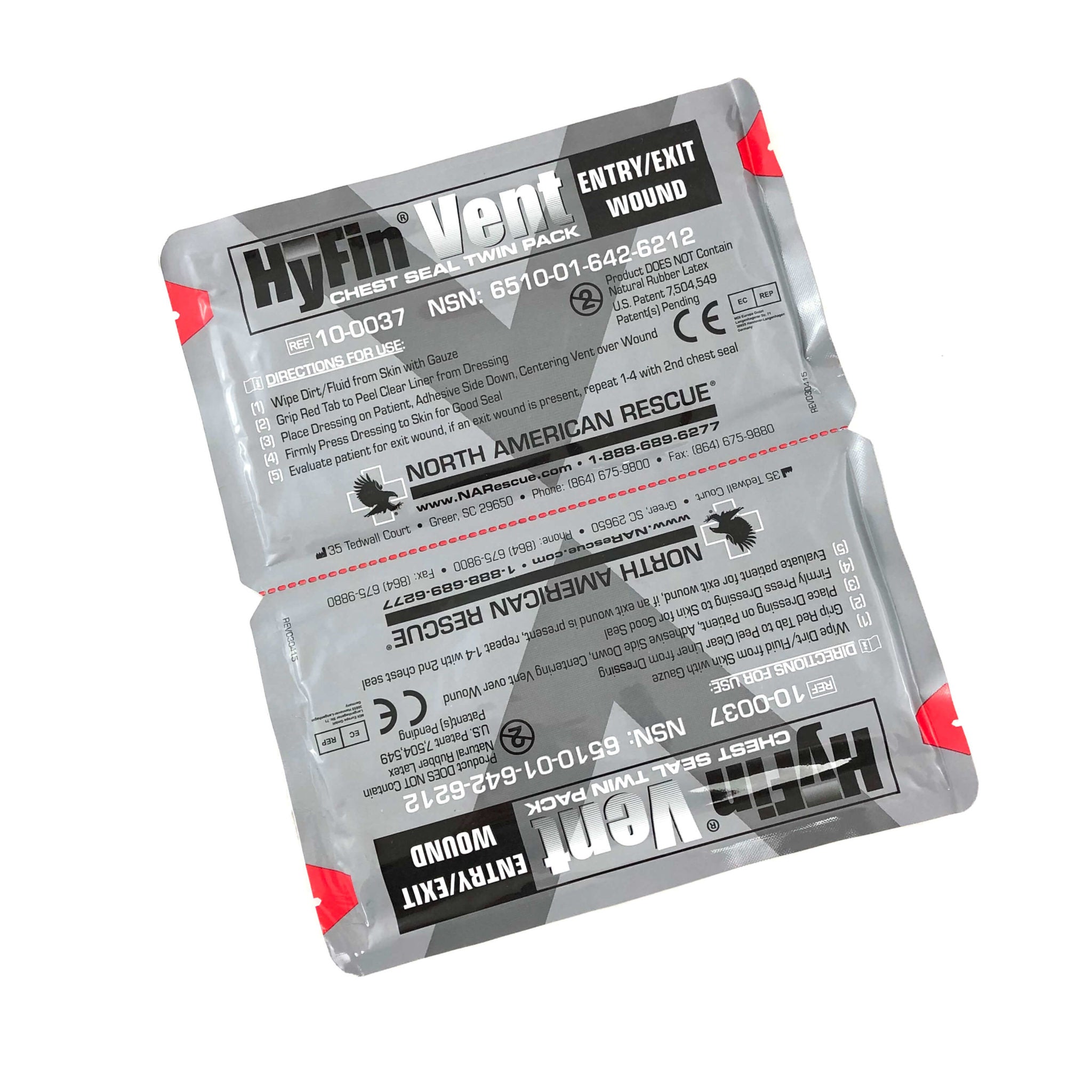 GI HyFin Vent Chest Seal, Twin Pack— Qty Packs