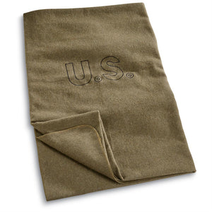 GI Style Embroidered "US" Wool Blanket