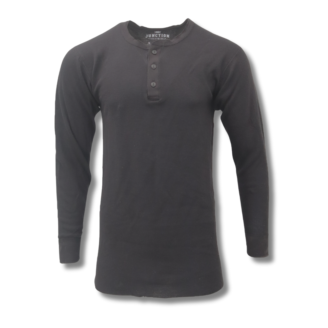 Midweight Henley Cotton Thermal Top – McGuire Army Navy