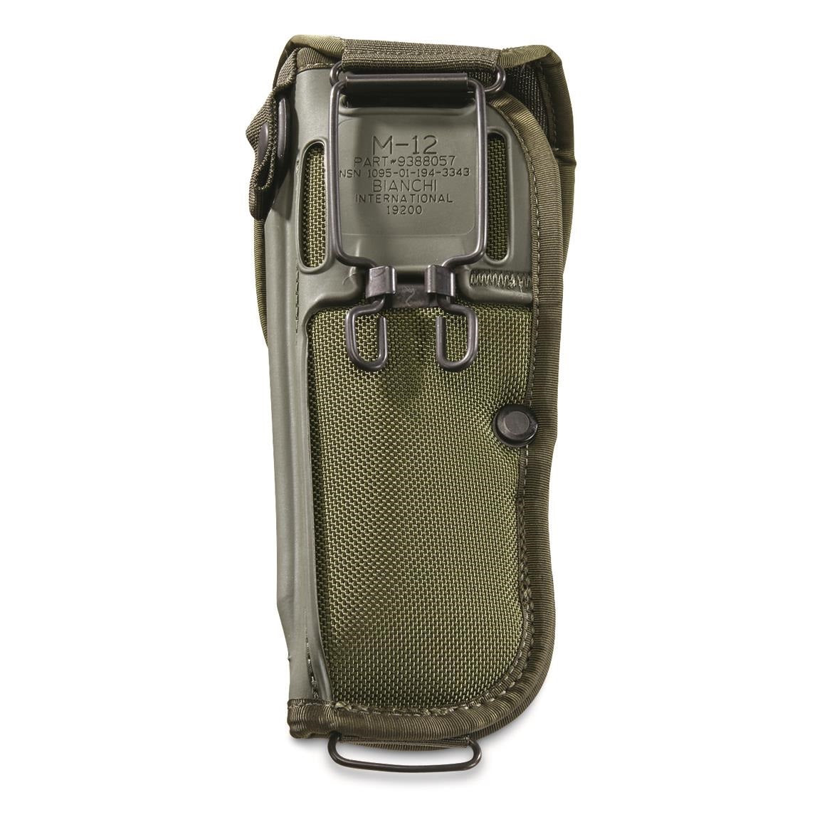 Bianchi GI M-12 Holster, OD – McGuire Army Navy