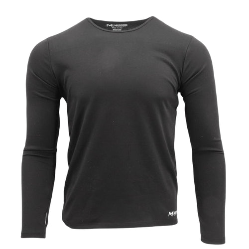 French Terry Thermal Top, Black