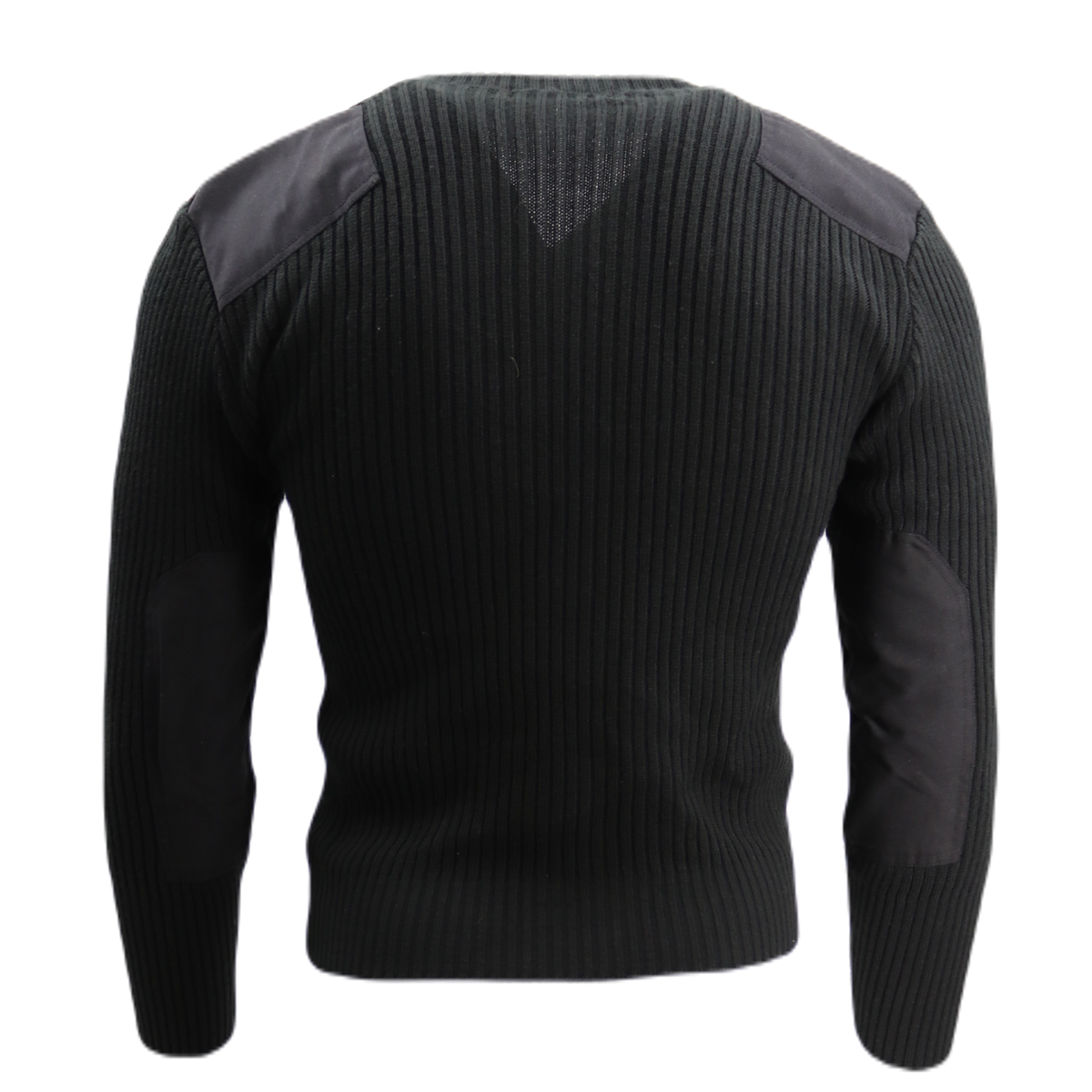 V-Neck Wool Blend Commando Sweater, Navy
