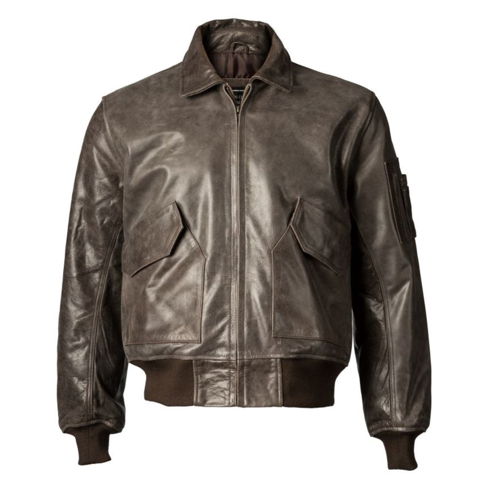 Men's Air Corps Style Leather Bomber Jacket – McGuire Army Navy