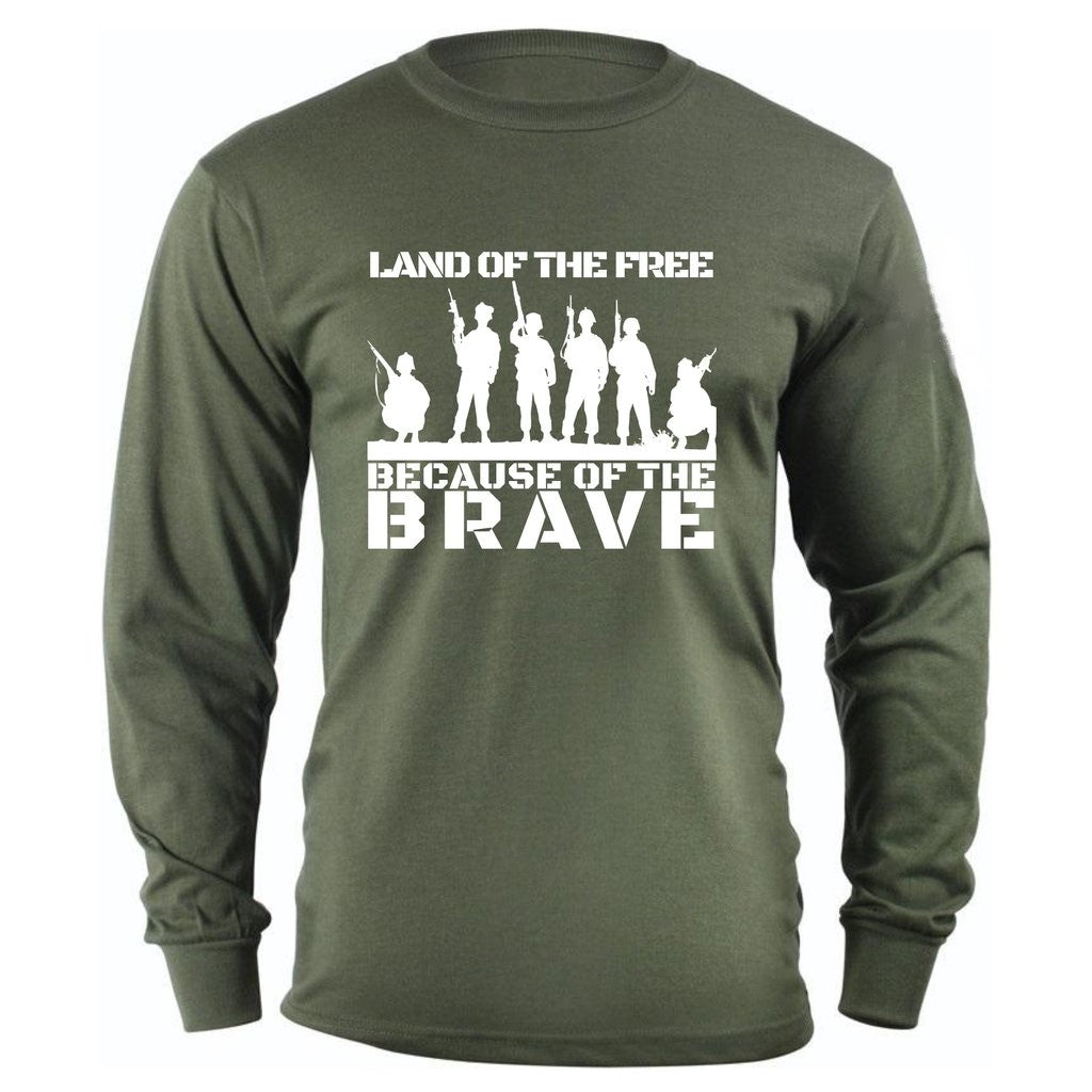 Long Sleeve Graphic T-Shirt, Land of the Free