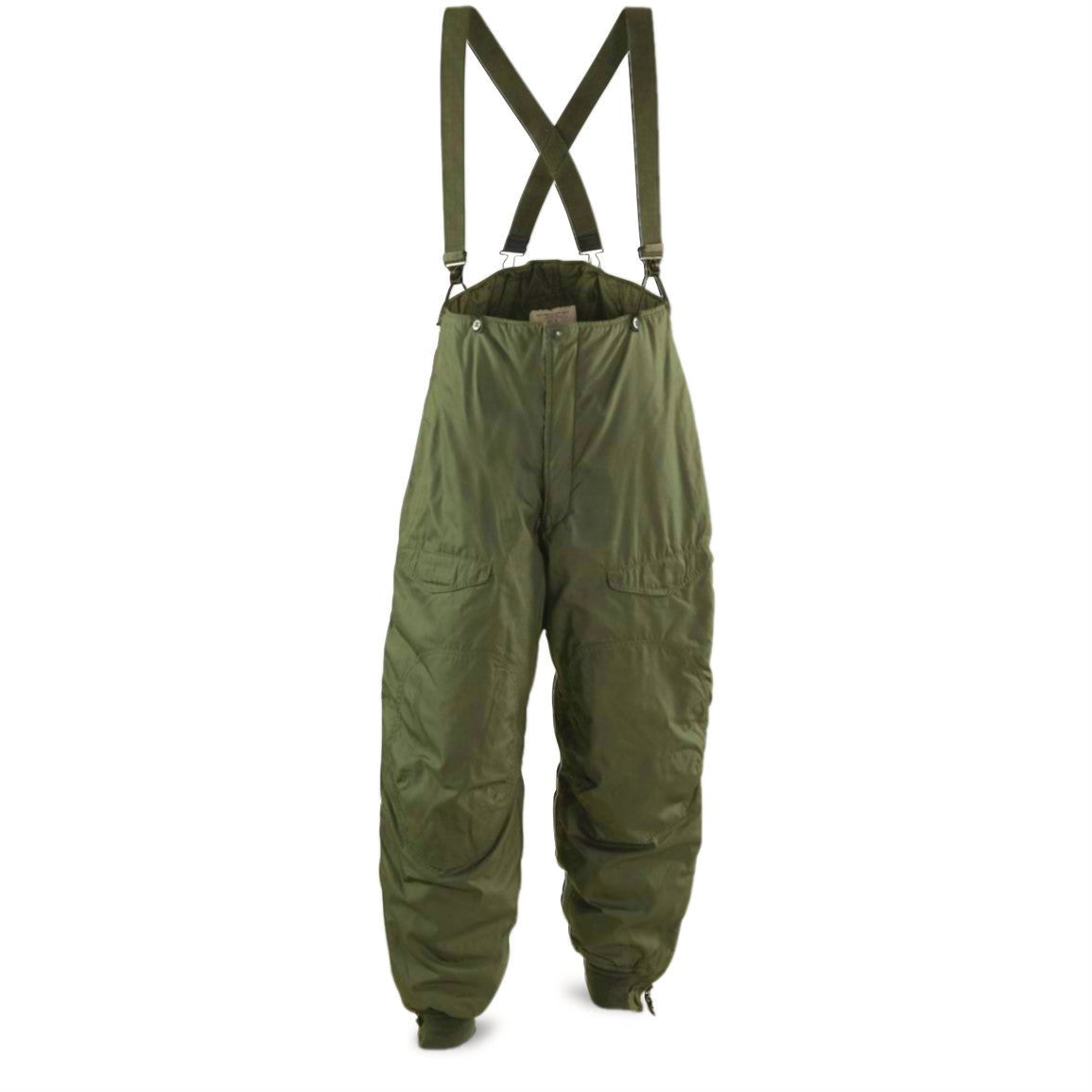 GI USAF Extreme Cold Weather F-1B Trousers W/ Suspenders— Size 24