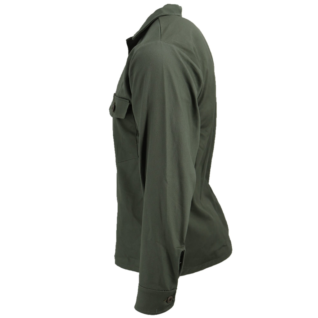 Long Sleeve Cotton Sateen Fatigue Shirt