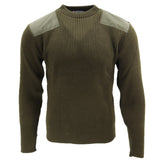Acrylic Crew-Neck Commando Sweater— Small