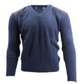 V-Neck Wool Blend Commando Sweater