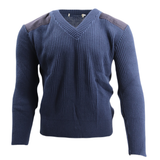 V-Neck Wool Blend Commando Sweater