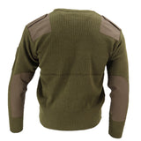 Italian Military Wool Blend Commando Sweater— Small