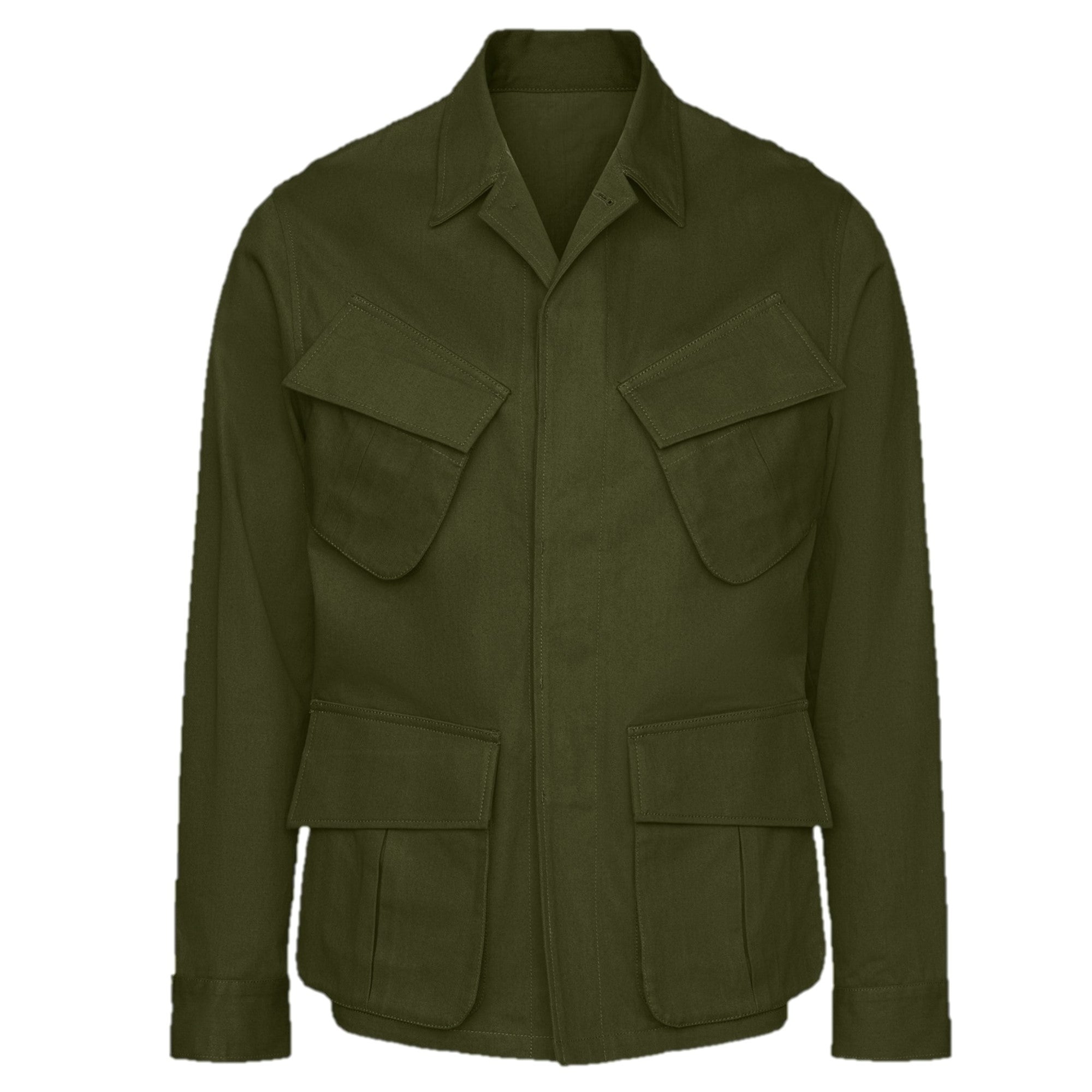 Black Shirt Army Green Jacket With Patches Gas Jacket Military