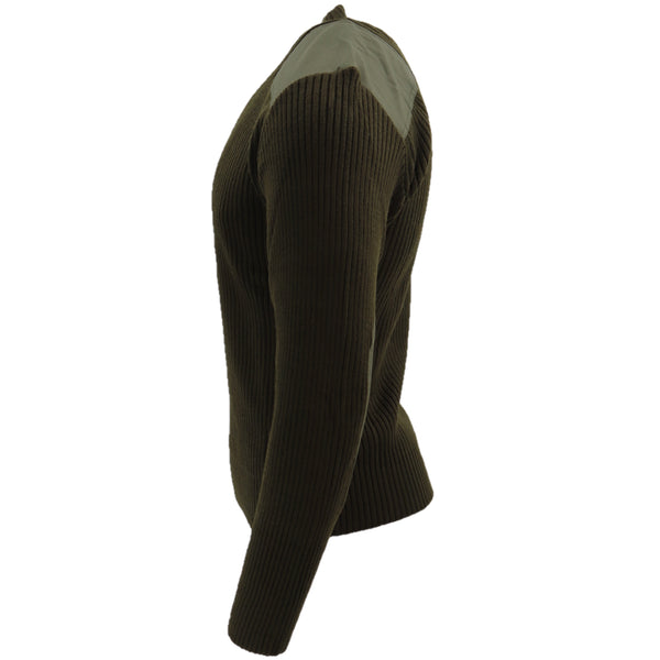 Acrylic Crew-Neck Commando Sweater— Small