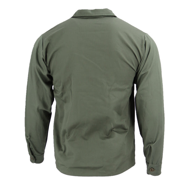 Long Sleeve Cotton Sateen Fatigue Shirt