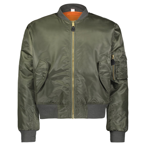 Classic MA-1 Flight Jacket with Orange Reversible Lining – McGuire Army Navy