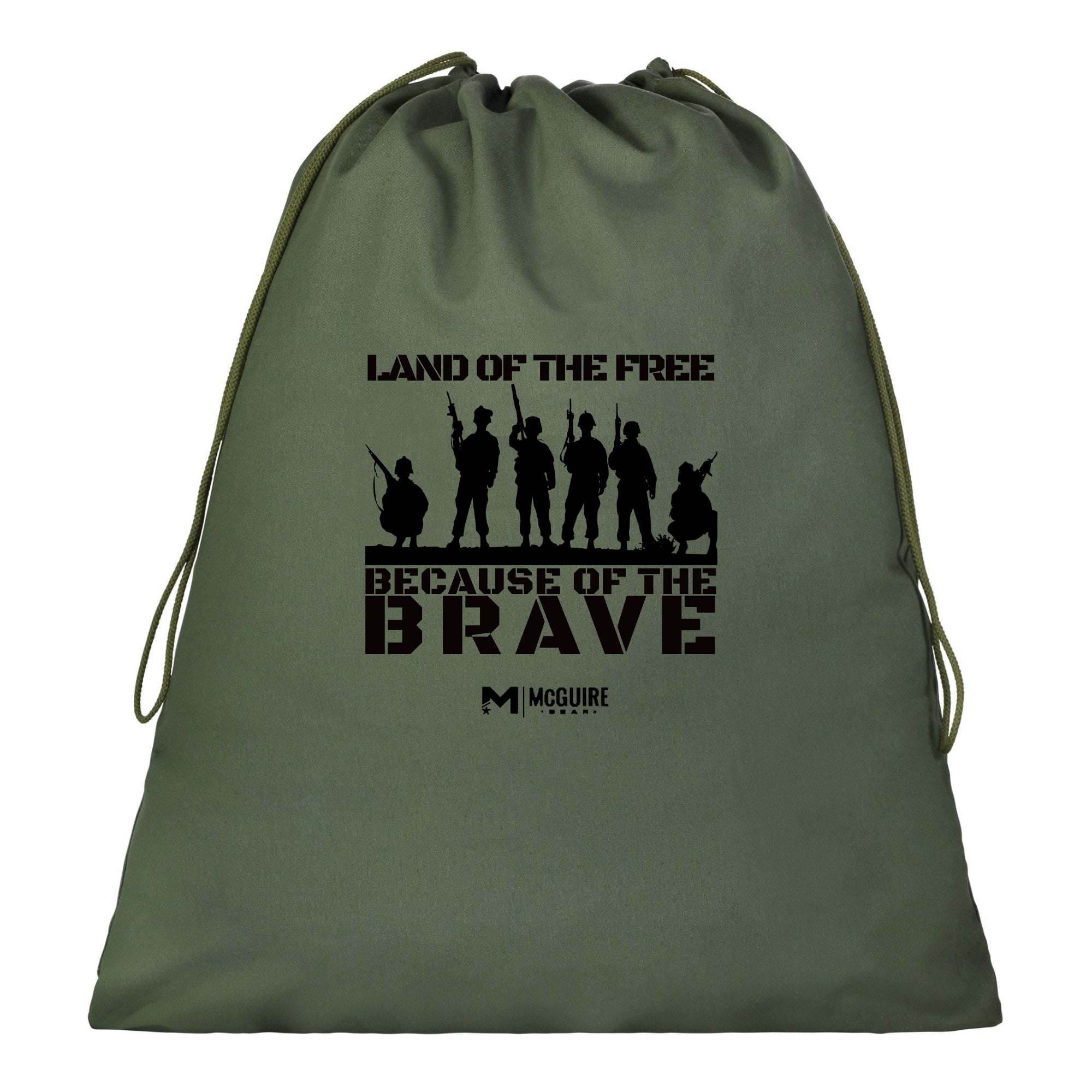 Land of the Free Barracks Bag, 100% Cotton | McGuire Army Navy