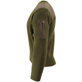 Italian Military Wool Blend Commando Sweater— Small